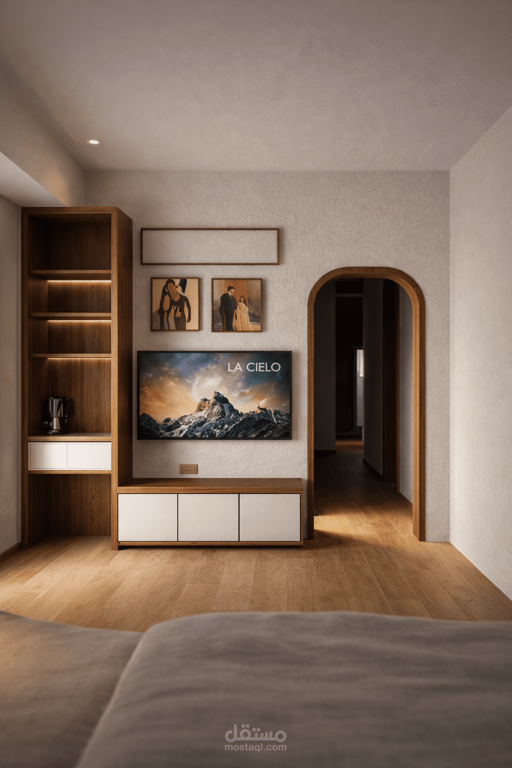 Tv unit with coffee corner