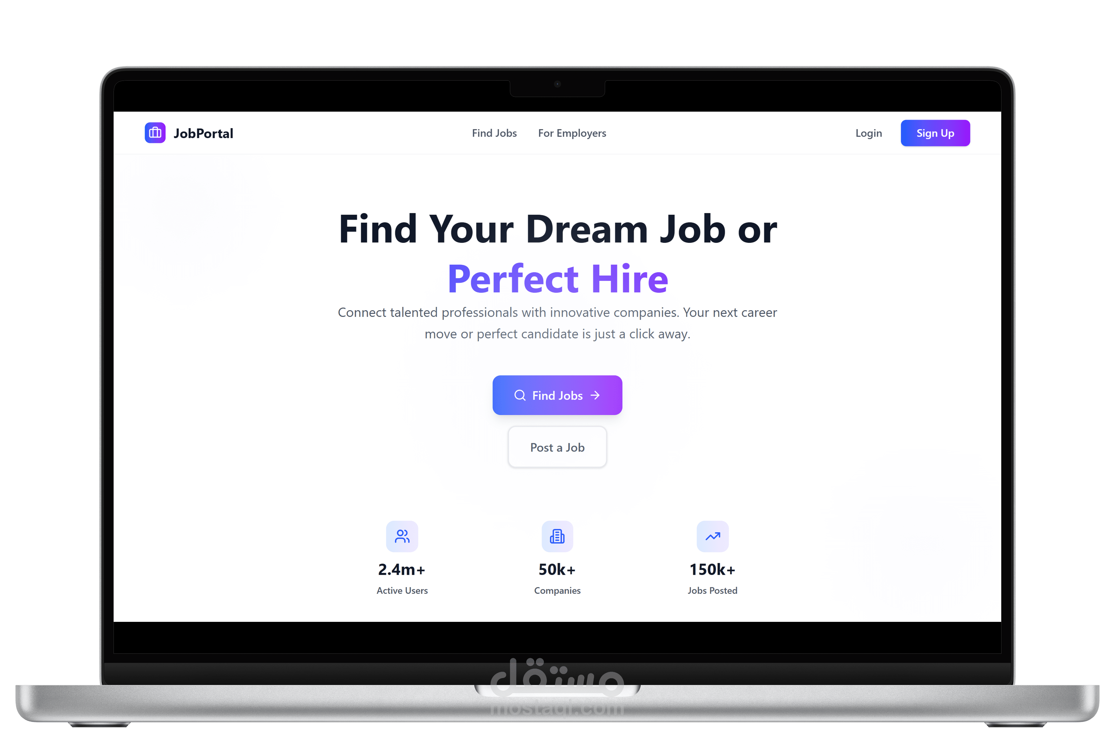 منصة توظيف تفاعلية للشركات والباحثين عن عمل