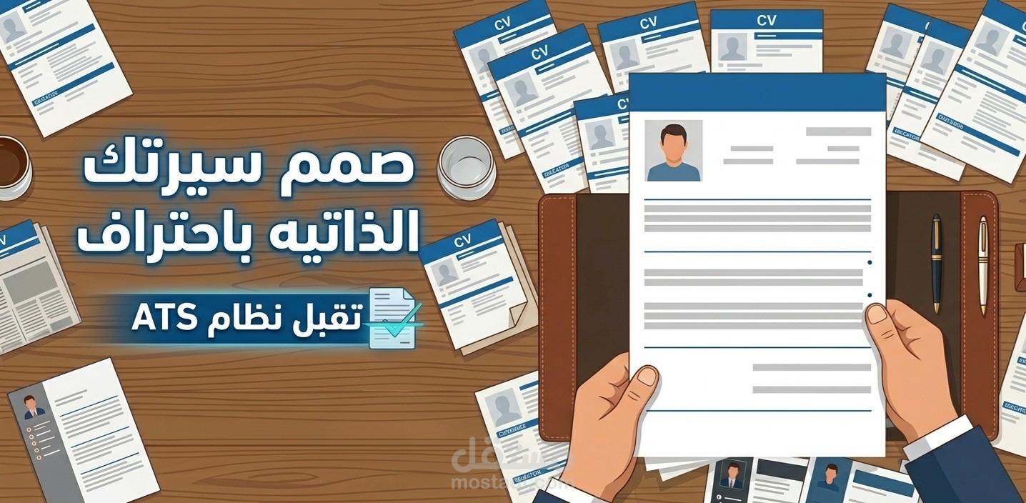 تصميم سيرة ذاتية CV احترافي يجعلك مميز أمام أصحاب العمل خلال 24 ساعة