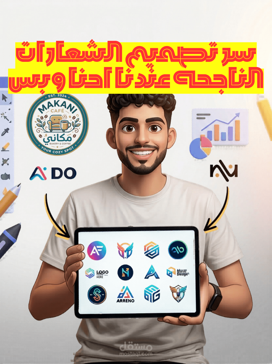لوجو احترافي جاهز – Professional Logo Template (Editable Design)