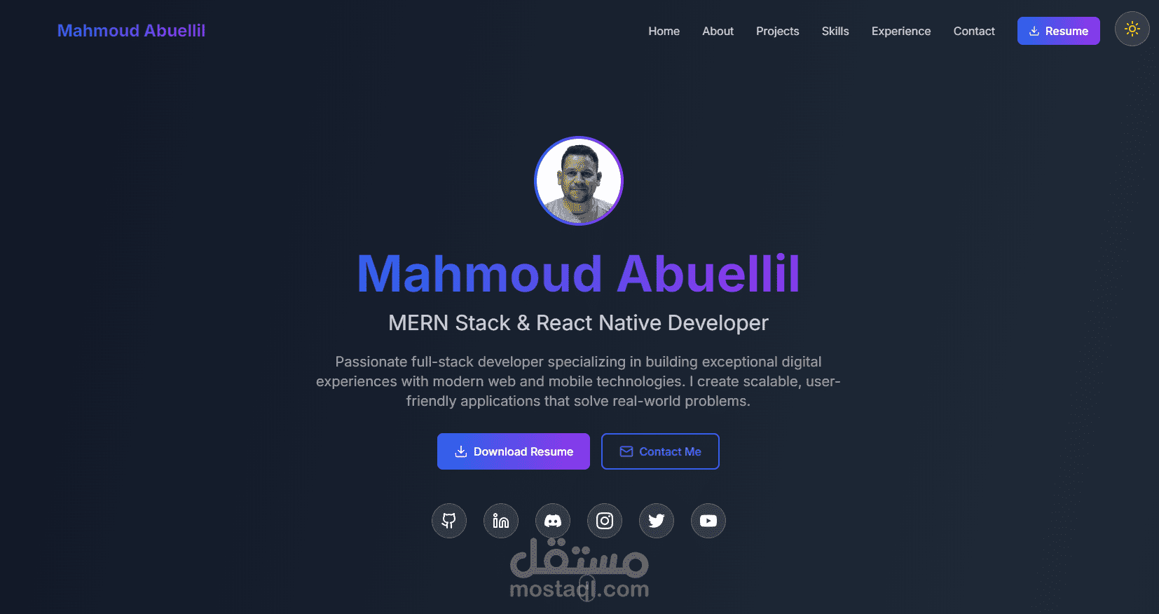 البرتفوليو الخاص بي