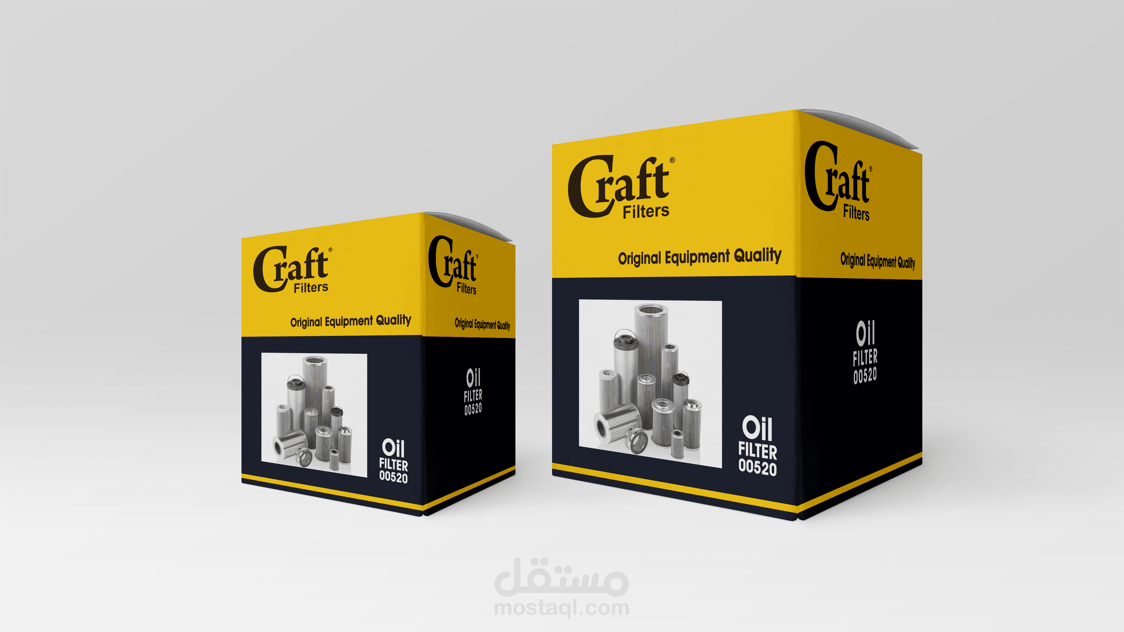 تصميم علبة كرتون فلتر سيارات