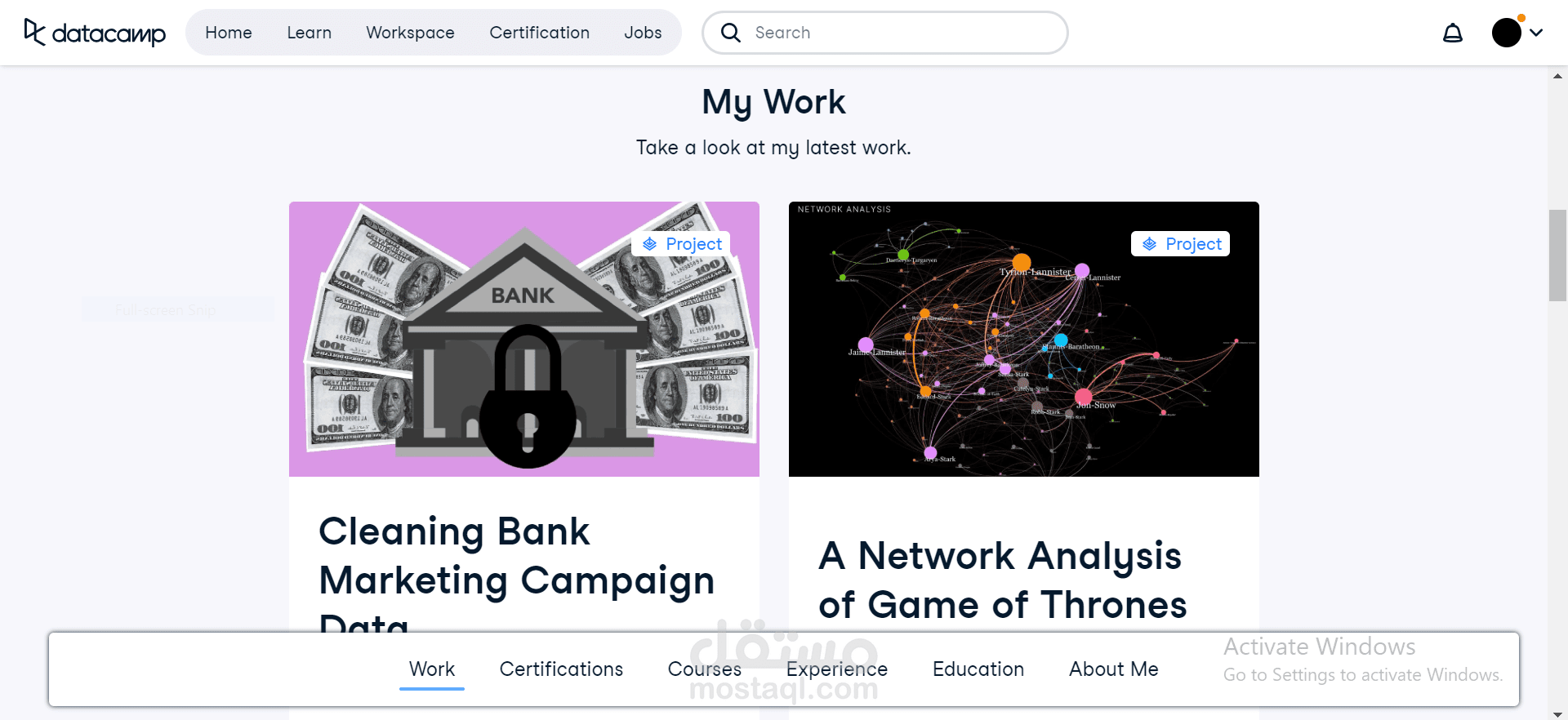منصة  DATACAMP