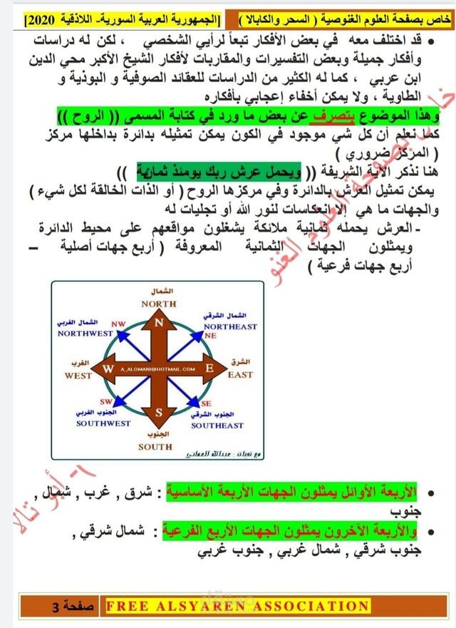 منشور لصفحة على الفيس