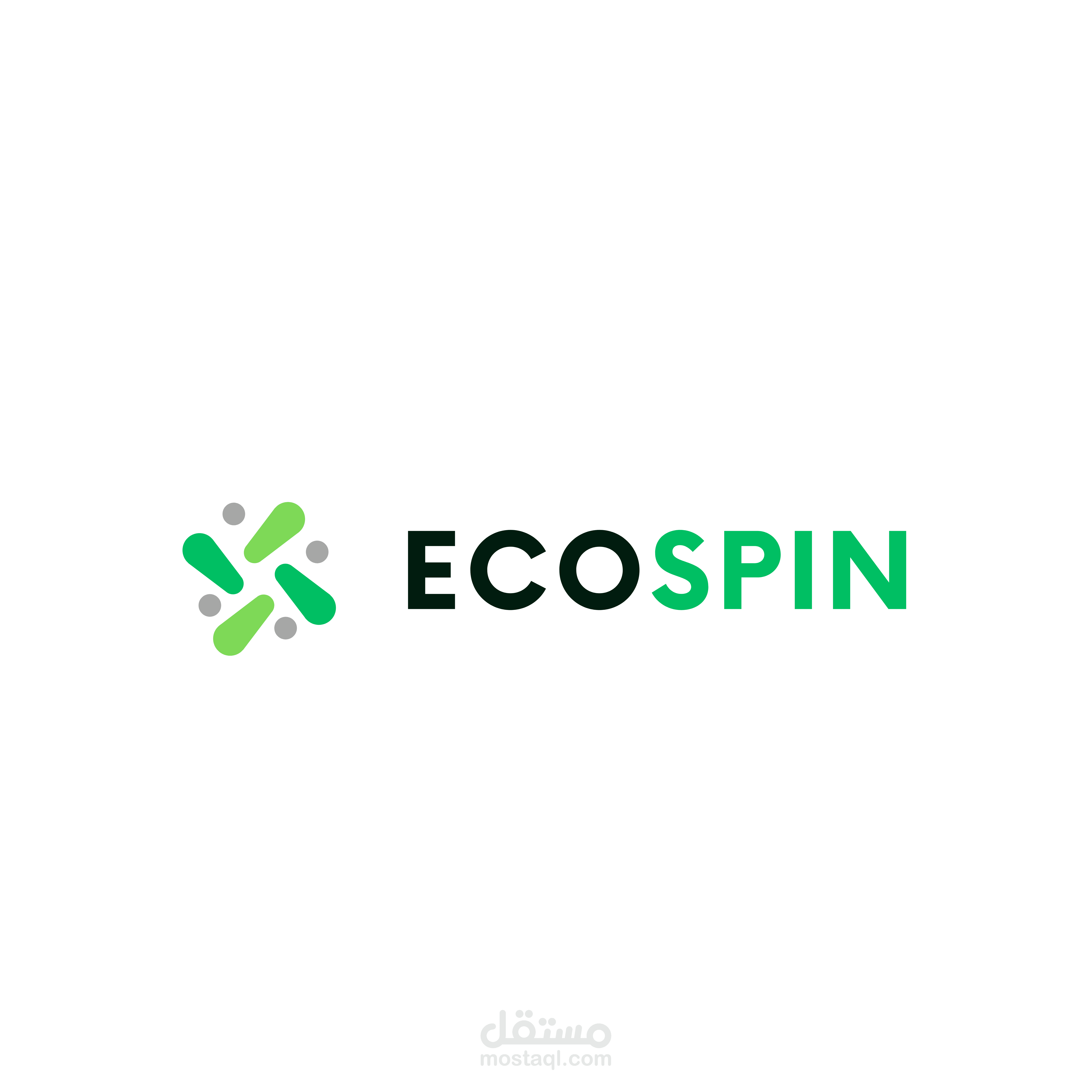 تصميم شعار احترافي لشركة بيئية – ECOSPIN