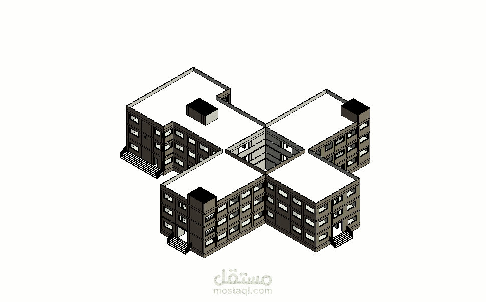 نمذجة 3D REVIT + مخططات تنفيذية