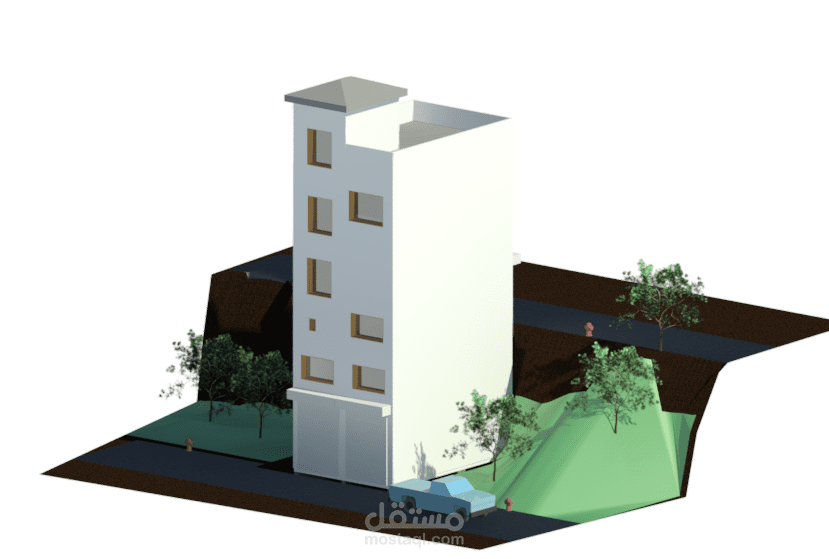 نمذجة 3D+دراسة إنشائية كاملة
