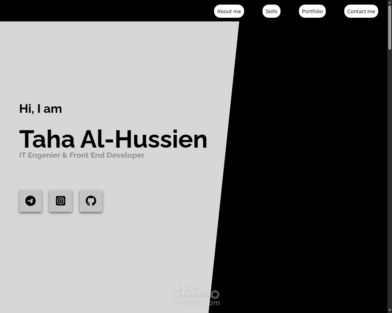 معرض الأعمال الشخصي - Personal Portfolio