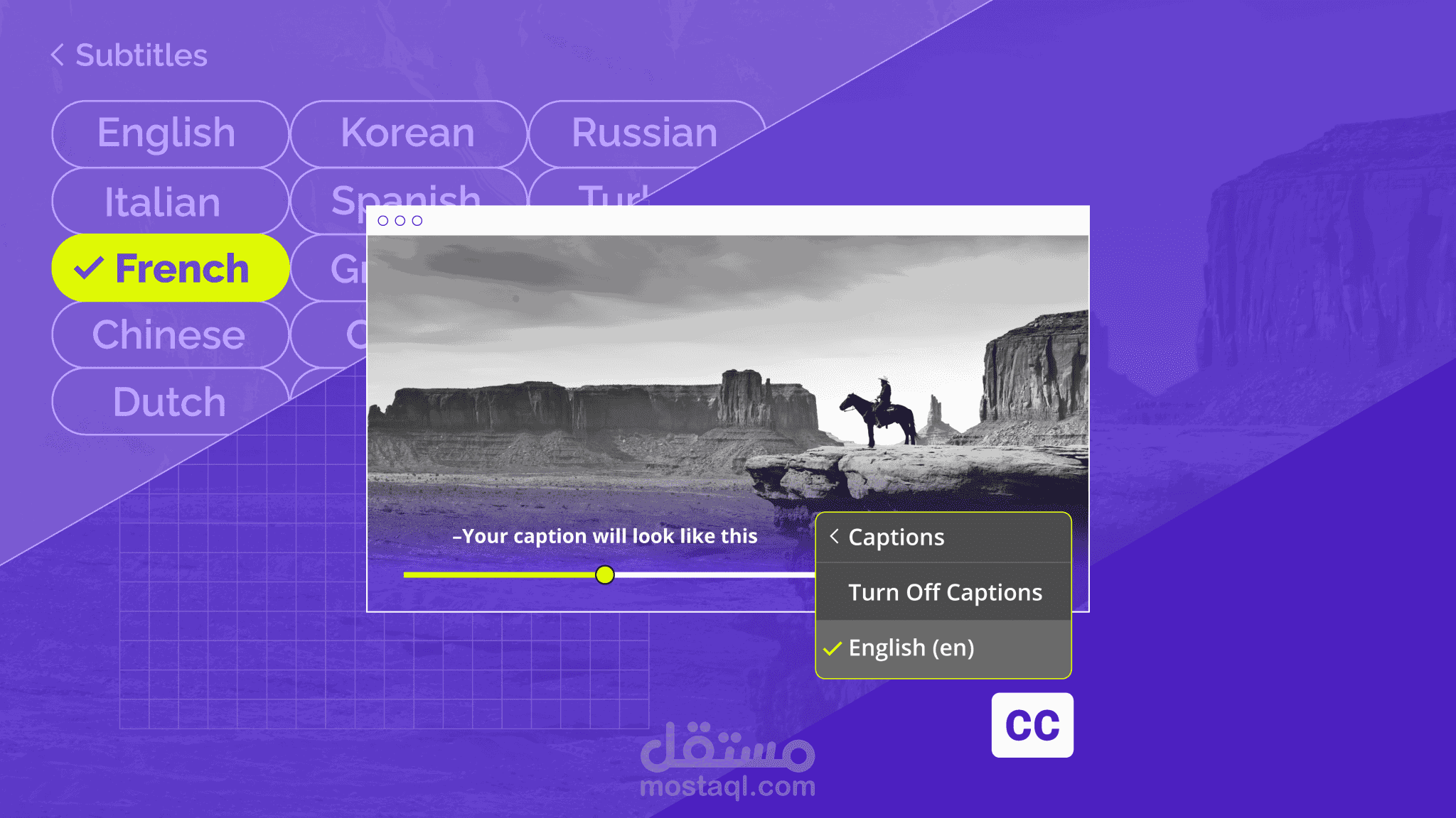 كتابة ترجمة على الفيديوهات