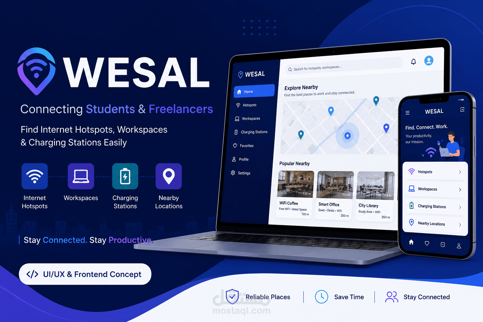 مشروع WESAL – تصميم واجهات ومنصة رقمية