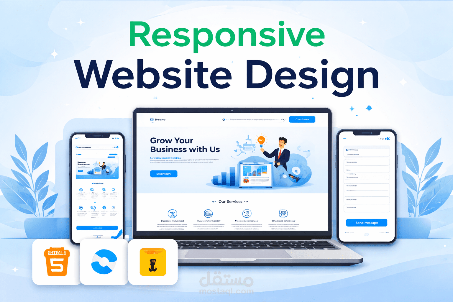 Responsive Website Design using Tailwind CSS