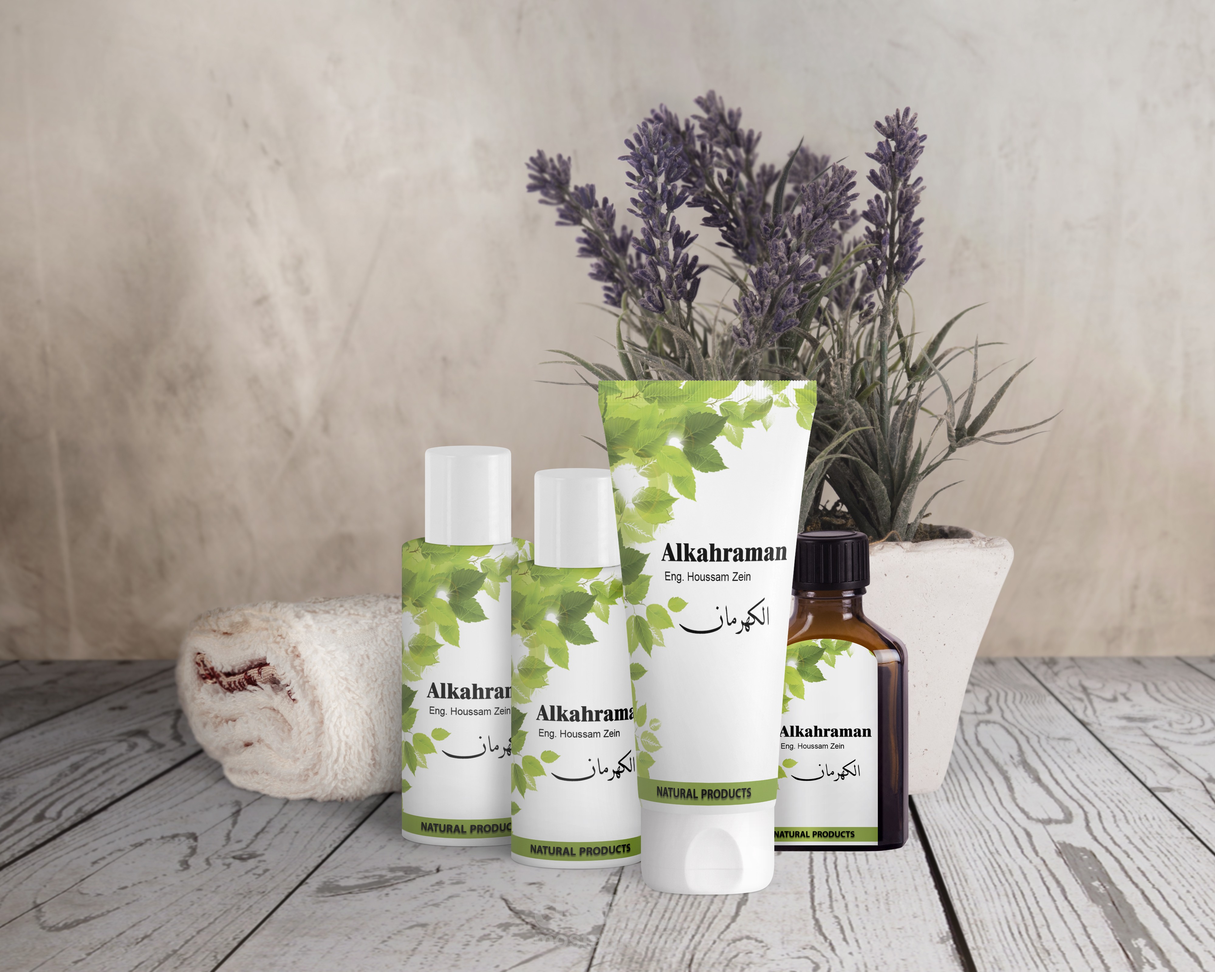 هوية بصرية لمركز منتجات طبيعية