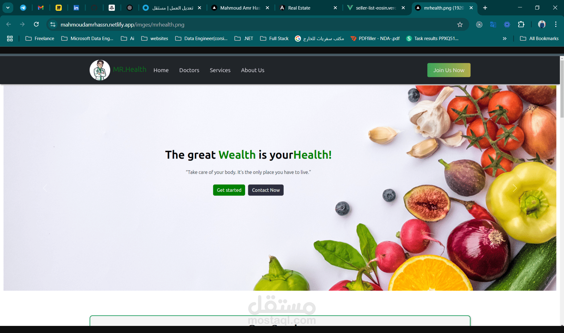 [React.js, Django]Mr. Health Web Application