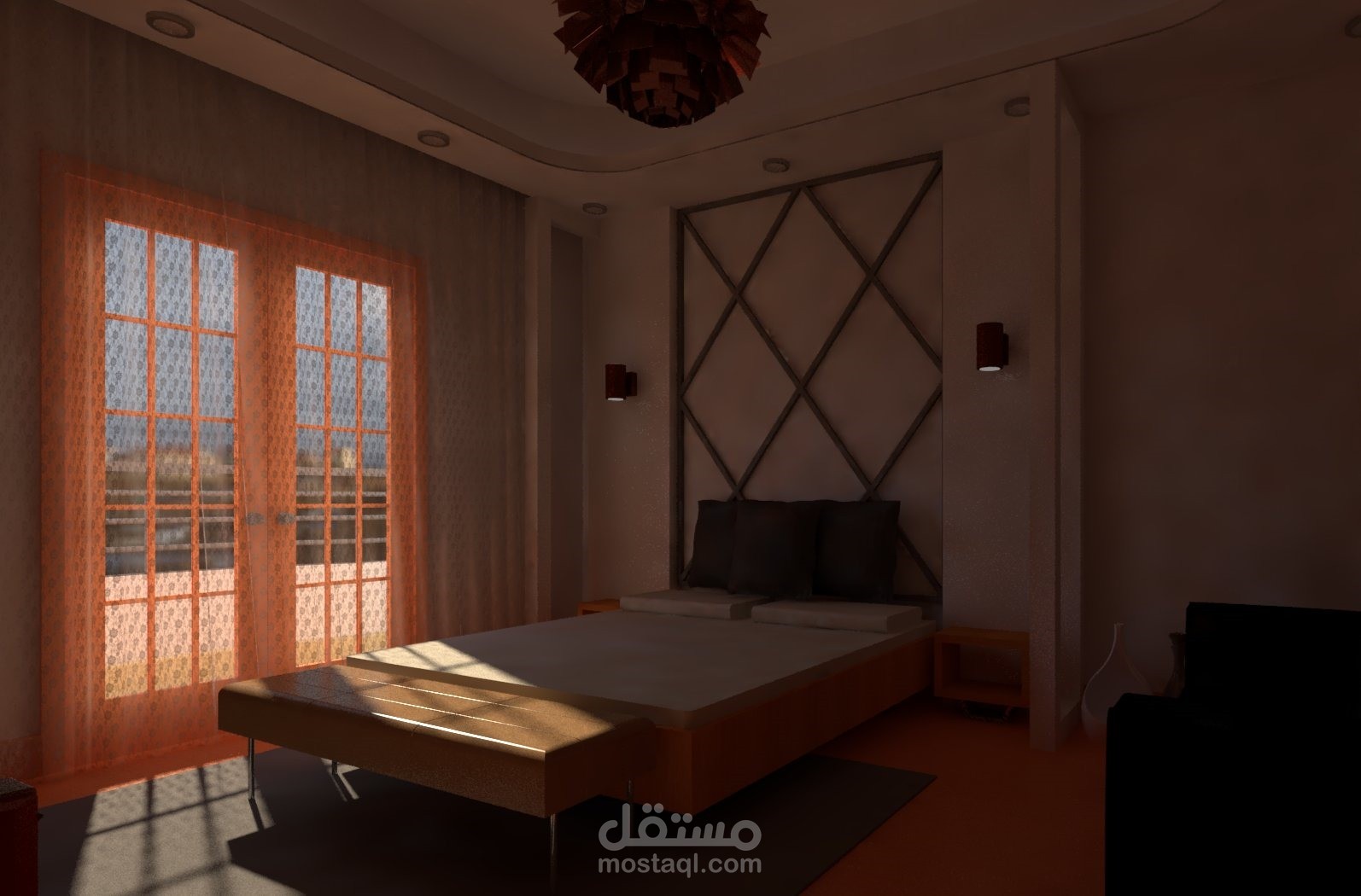 تصميم داخلي و عمل ريندر فيراي ريفيت
