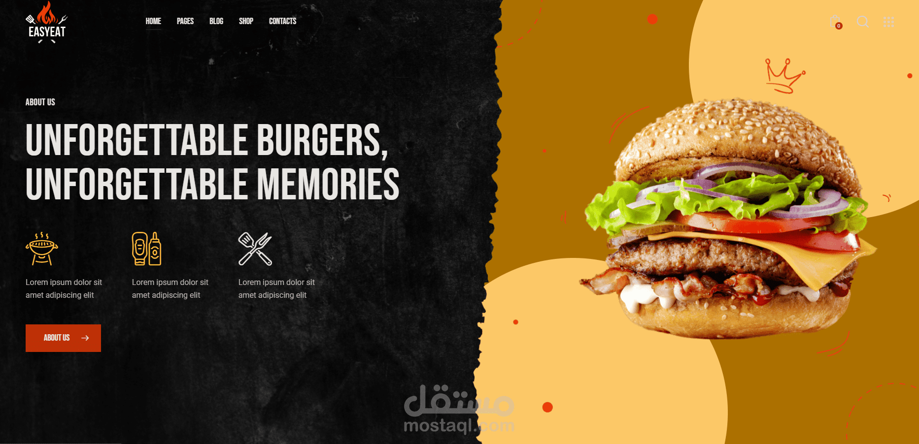 مشروع مطعم برجر