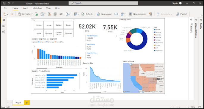 تصميم داشبورد احترافي على Power BI لتحليل بياناتك بدقة