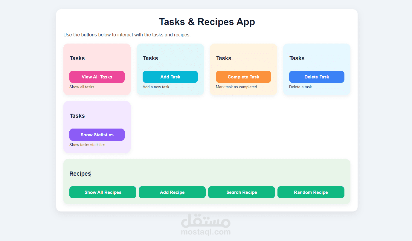 Tasks App