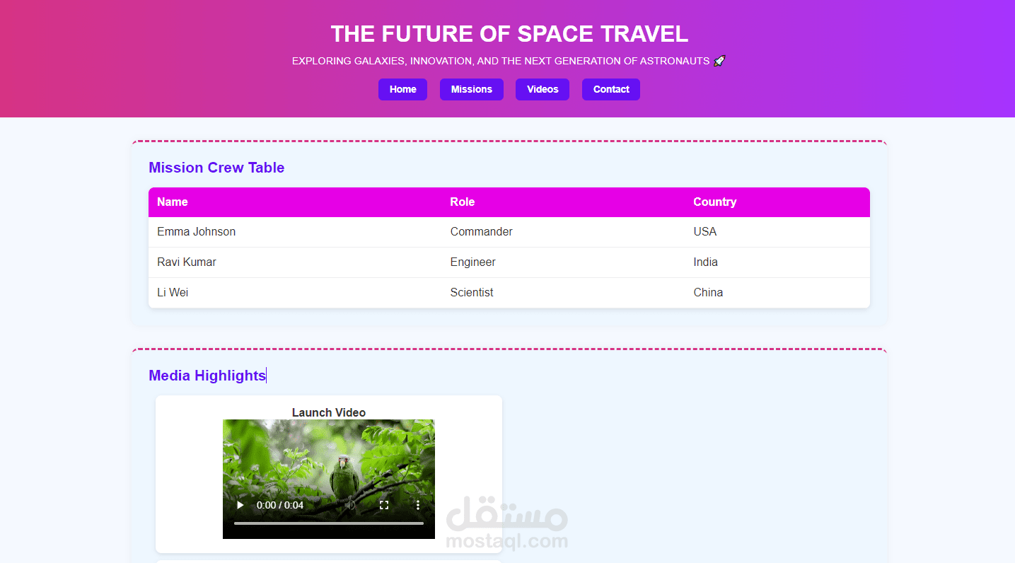 THE FUTURE OF SPACE TRAVEL