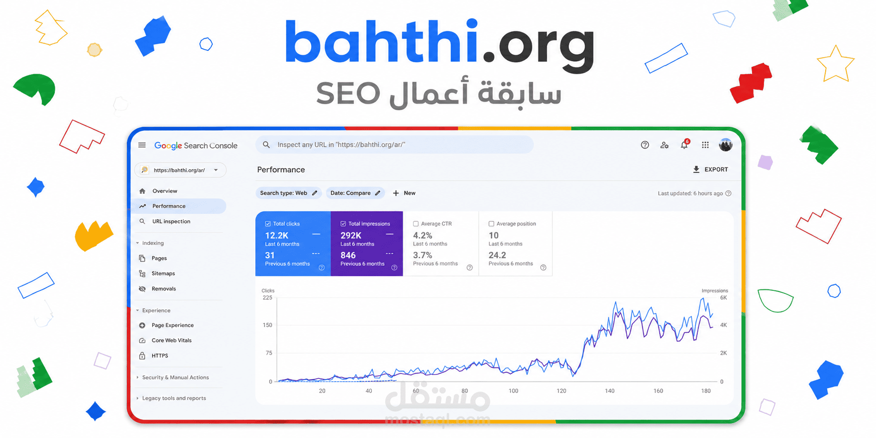 تحسين محركات البحث لموقعي بحثي https://bahthi.org/ar