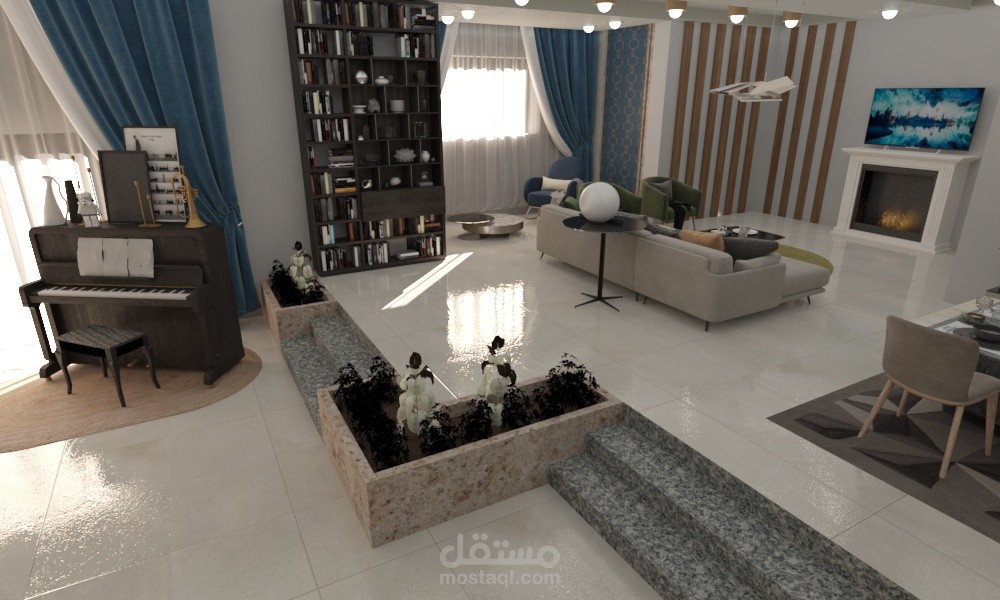 تصميم داخلي لفيلا