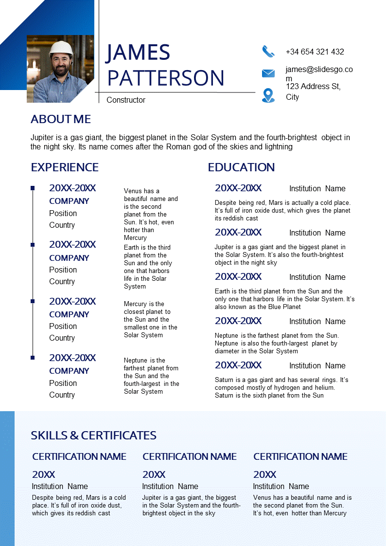 سيرة ذاتية إحترافية CV