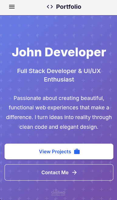 موقع شخصي (Portfolio) احترافي وتفاعلي باستخدام React & Material UI