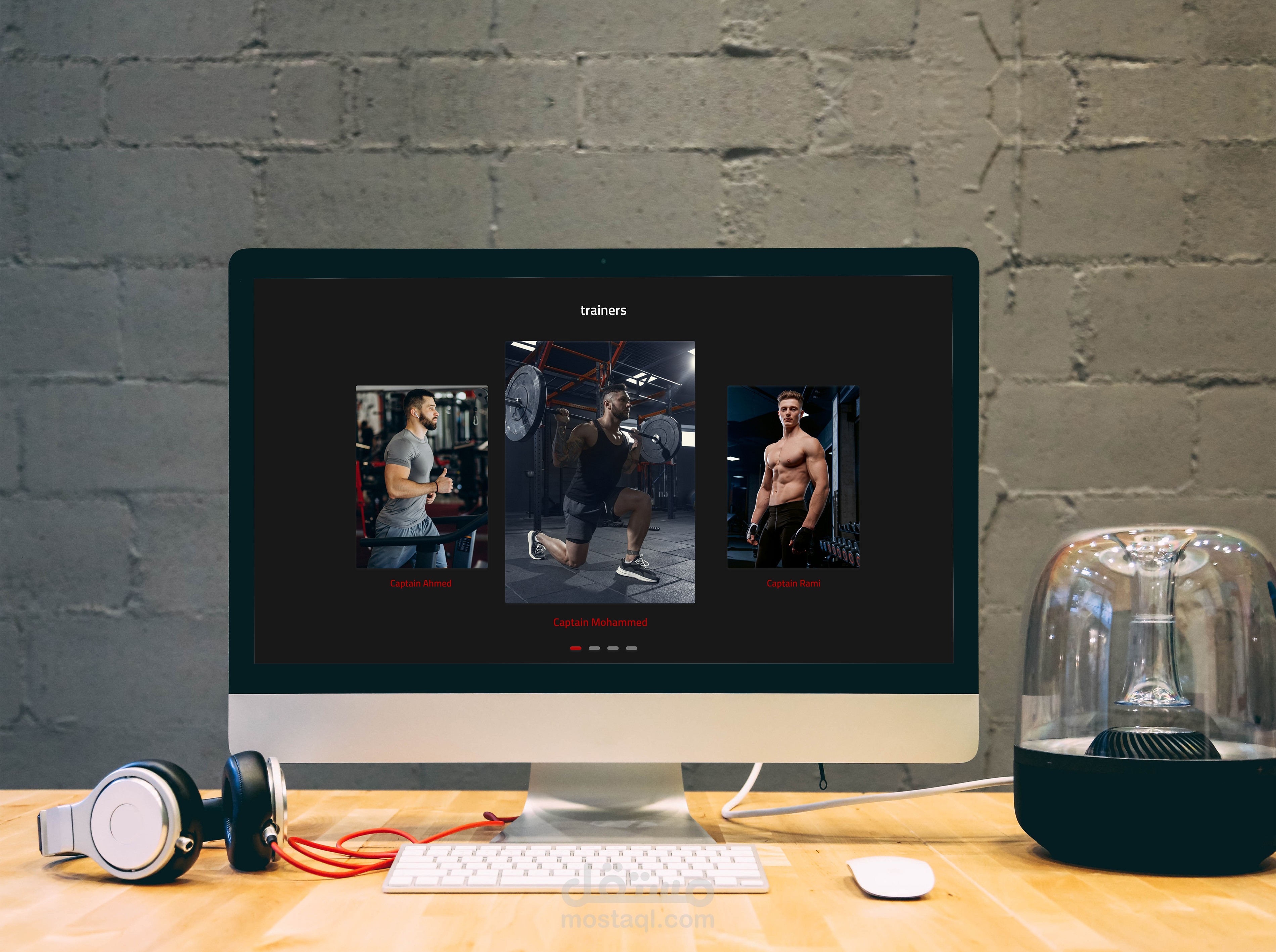 تصميم صفحة هبوط للجيم "Landing Page Gym"