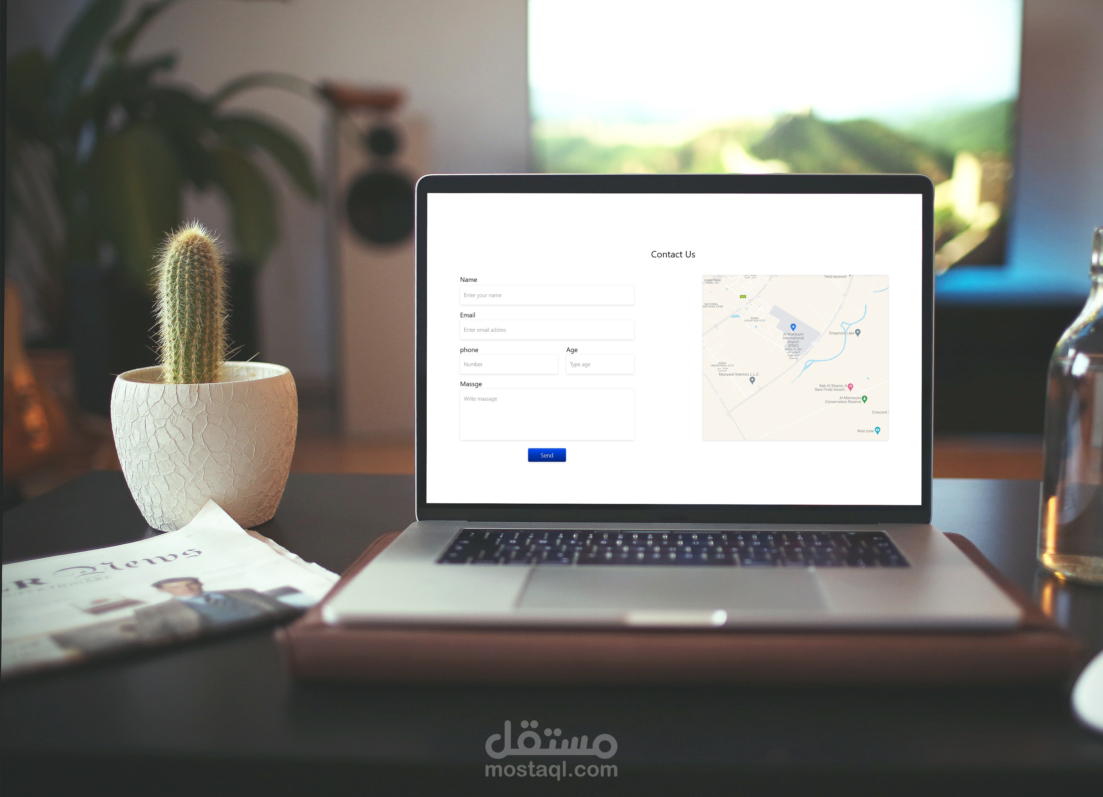 تصميم صفحة هبوط لشركة سفر "Landing Page Travel"