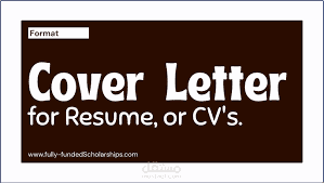 انشاء cover letter