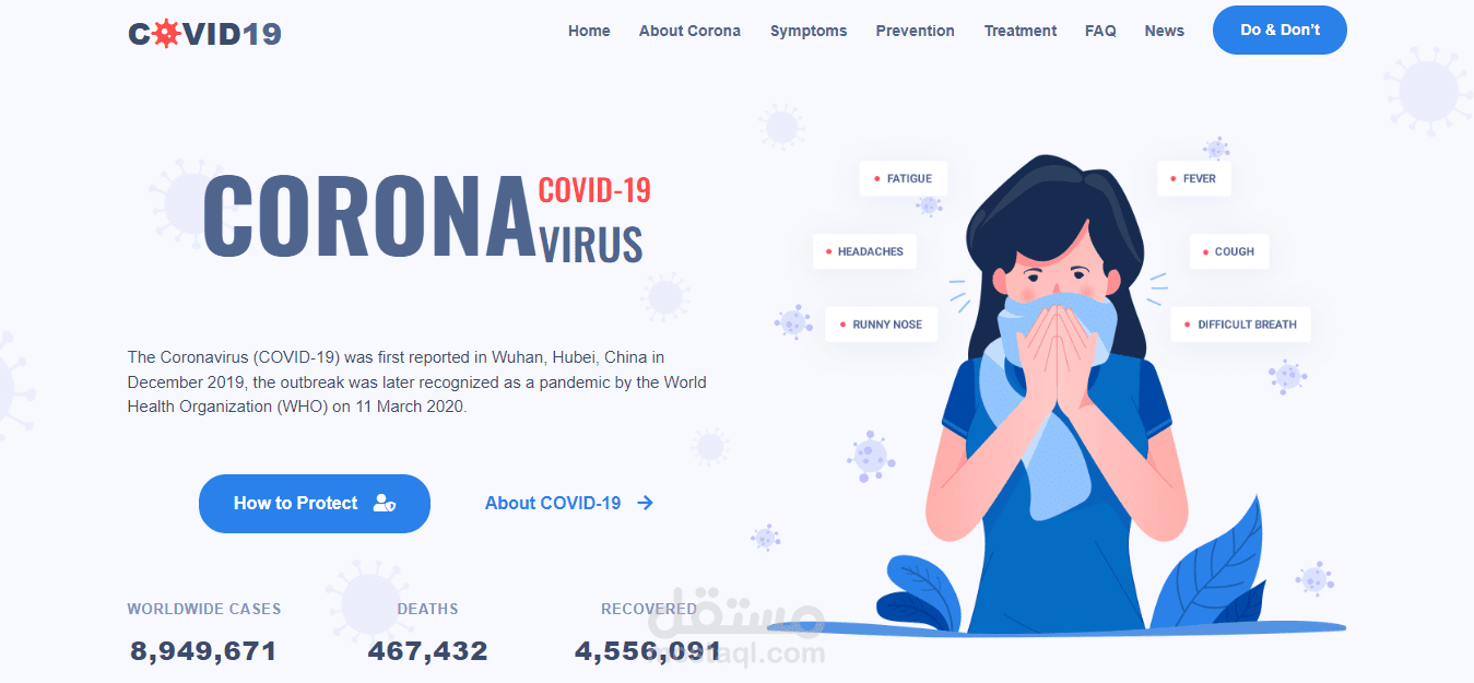 موقع عن كورونا