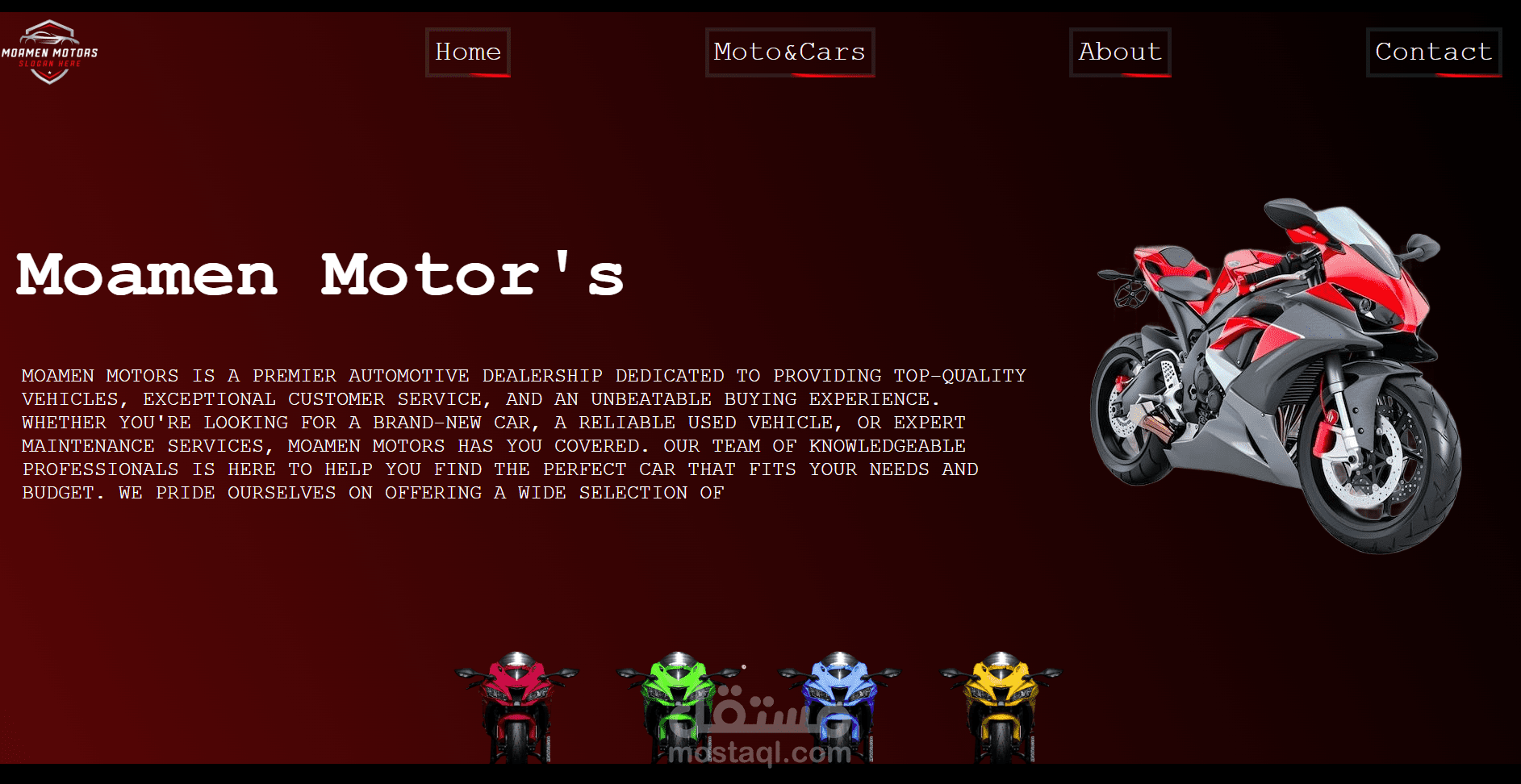 متجر بيع عربيات و موتوسيكلات
