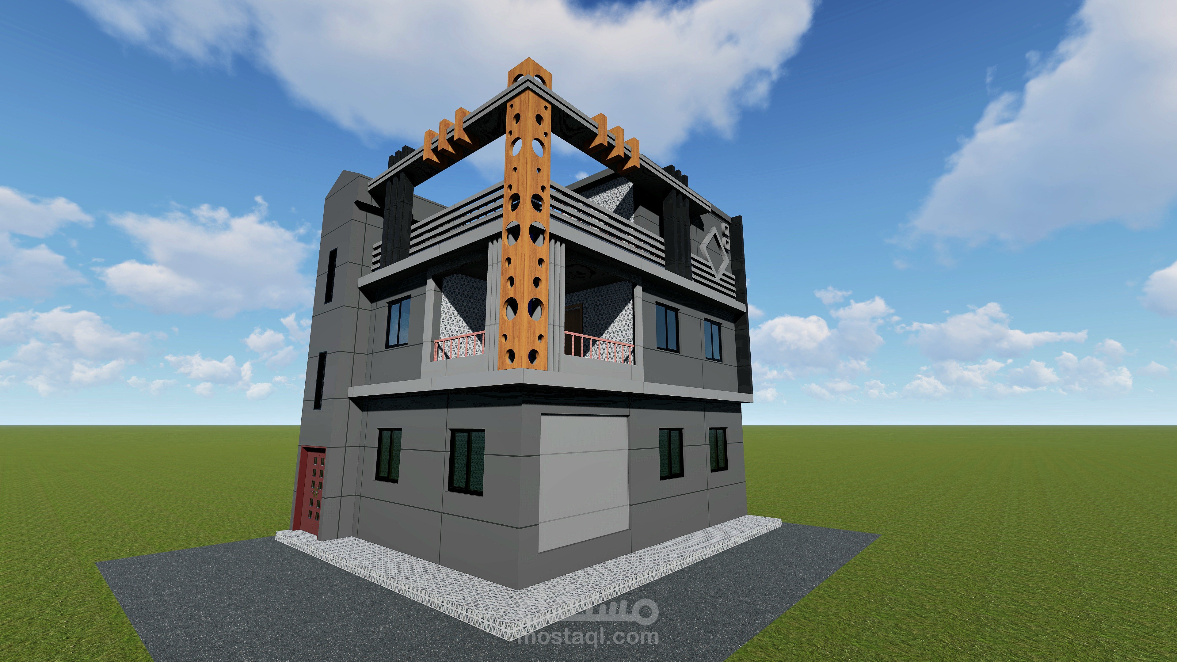 تصميم واجهة مبنى سكني