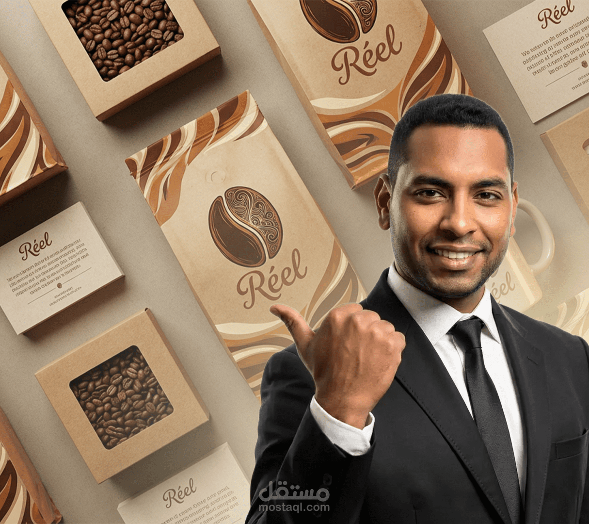 هوية بصرية - كافيه Reel