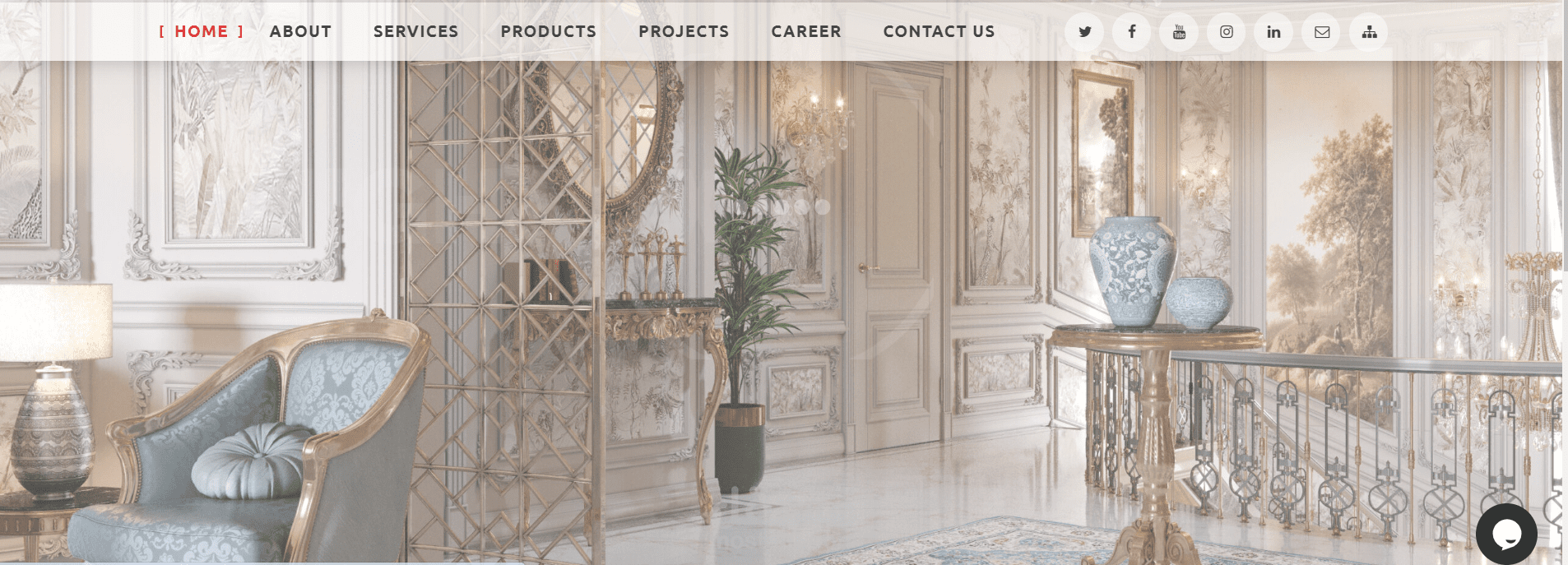 إنشاء موقع WordPress لشركة ديكورات وتشطيبات