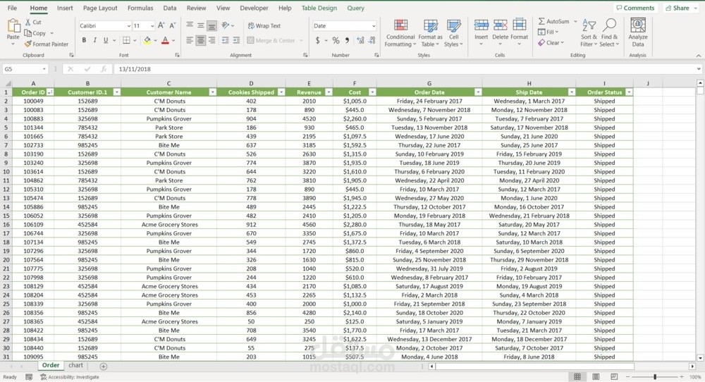 إدخال بيانات وتنظيم ملفات Excel بدقة عالية