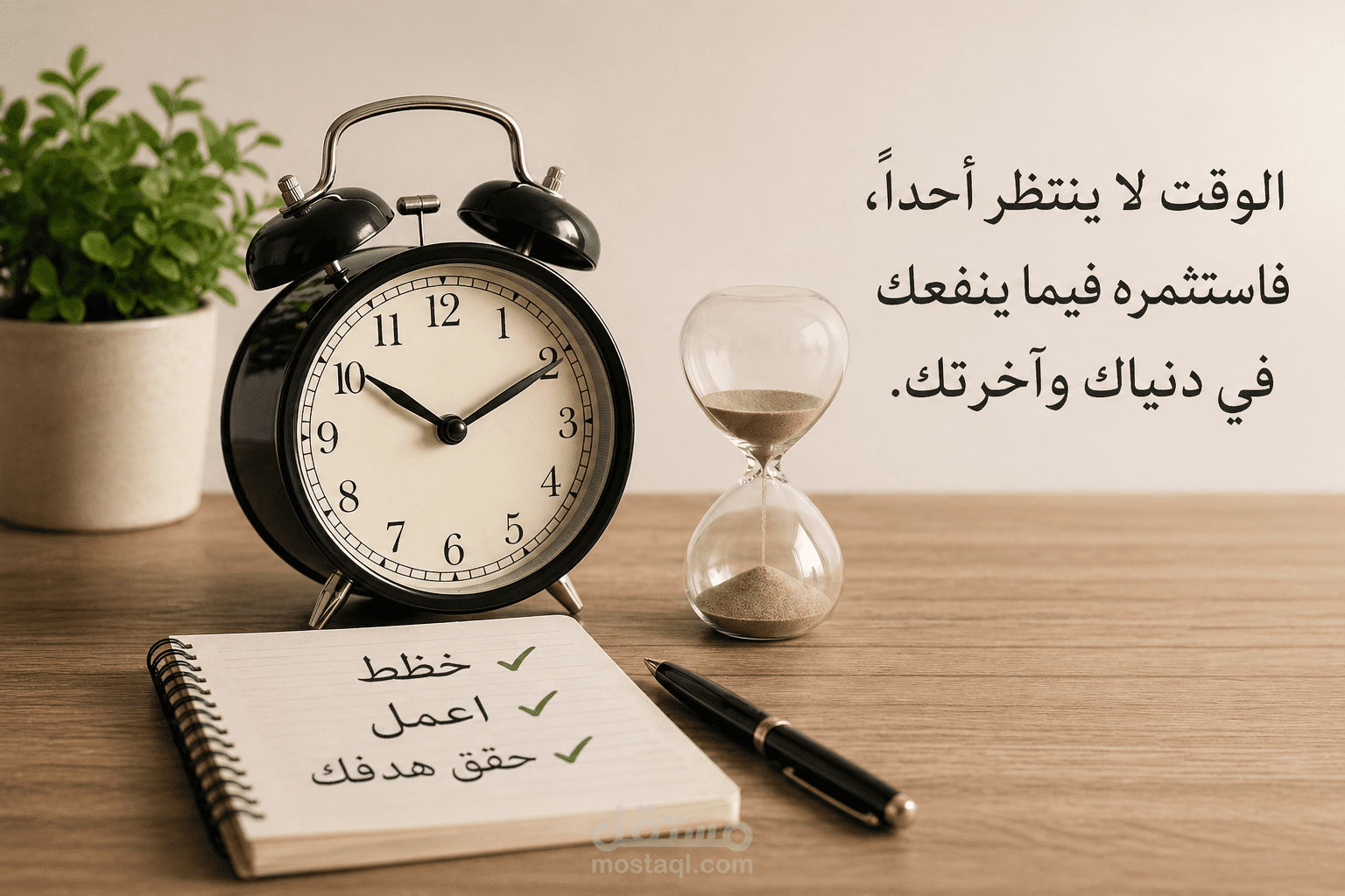 الوقت.