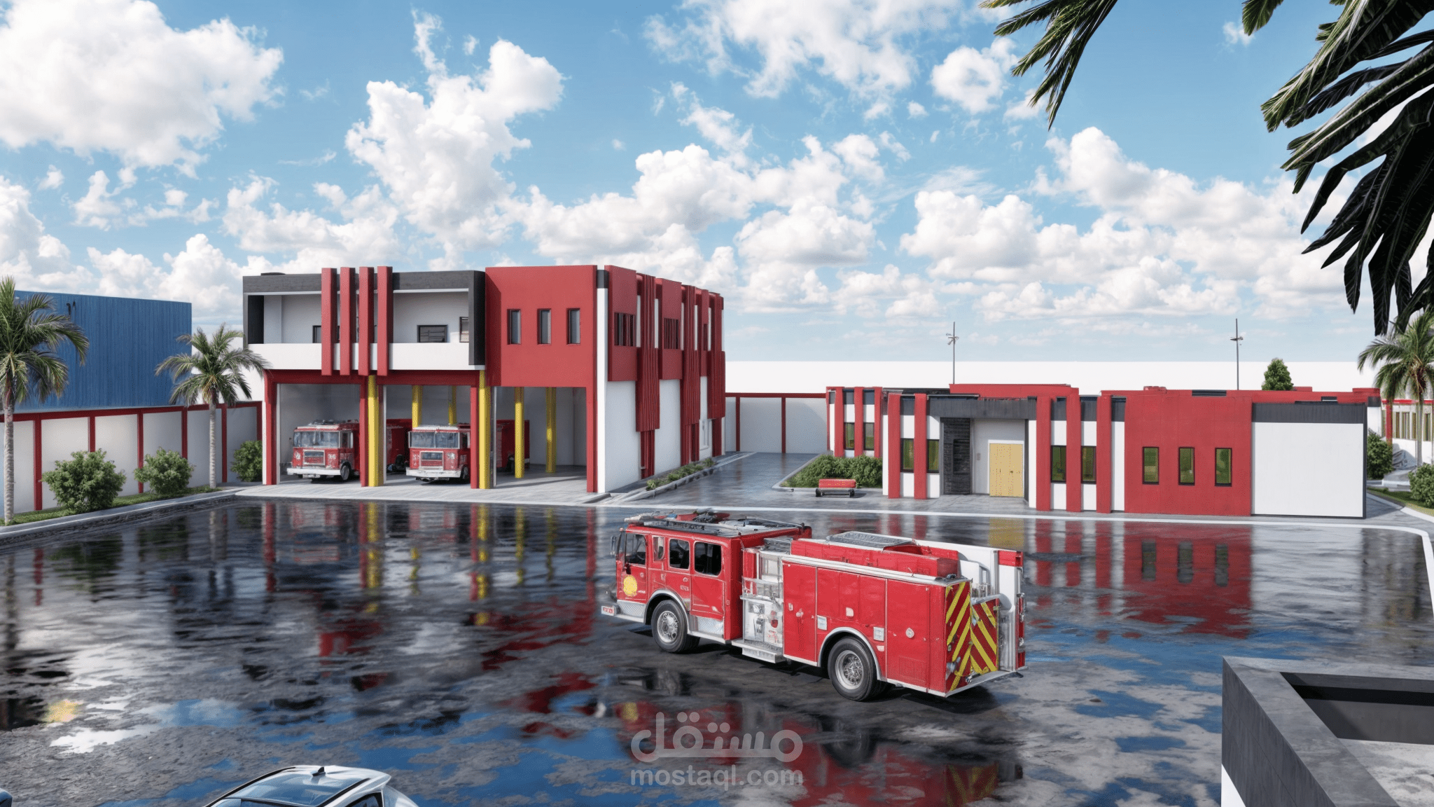 وحدة الحماية المدنية بلدية عين معبد