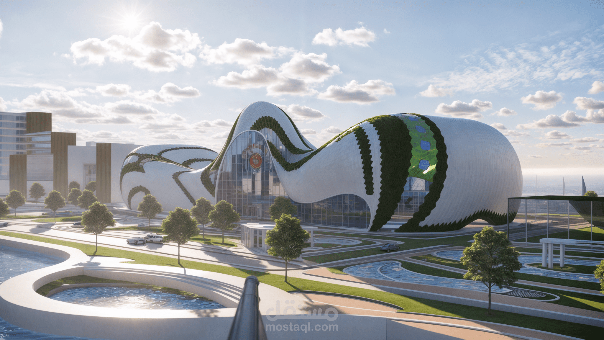 مركز ثقافي فني - الموجة الخضراء - "BIOPHILIA"