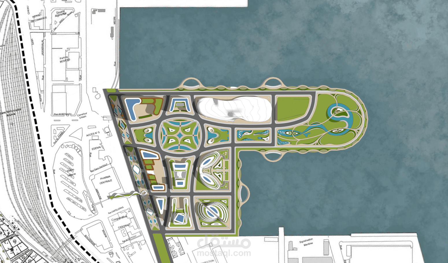 تخطيط عمراني لحي ثقافي فني ترفيهي بالجزائر العاصمة