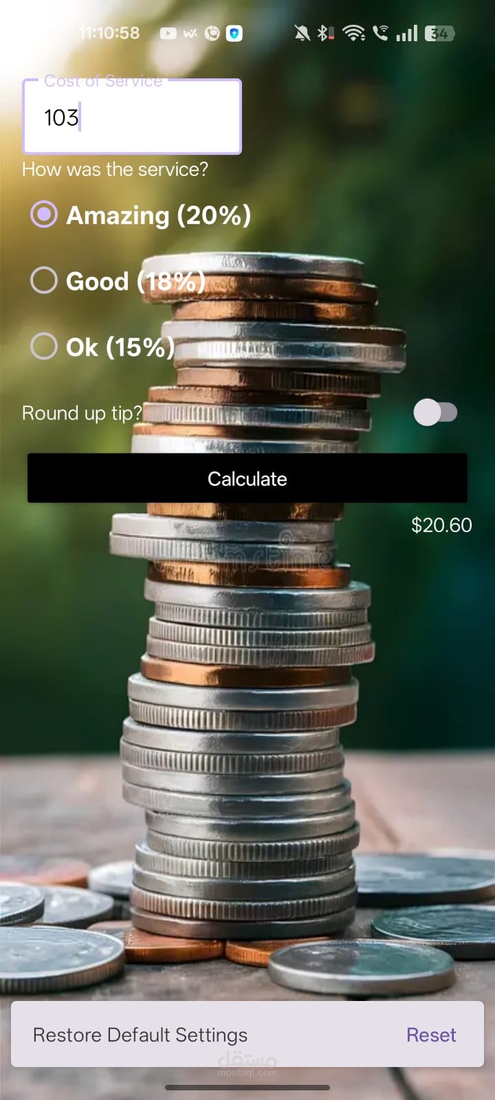 Tip Time Application