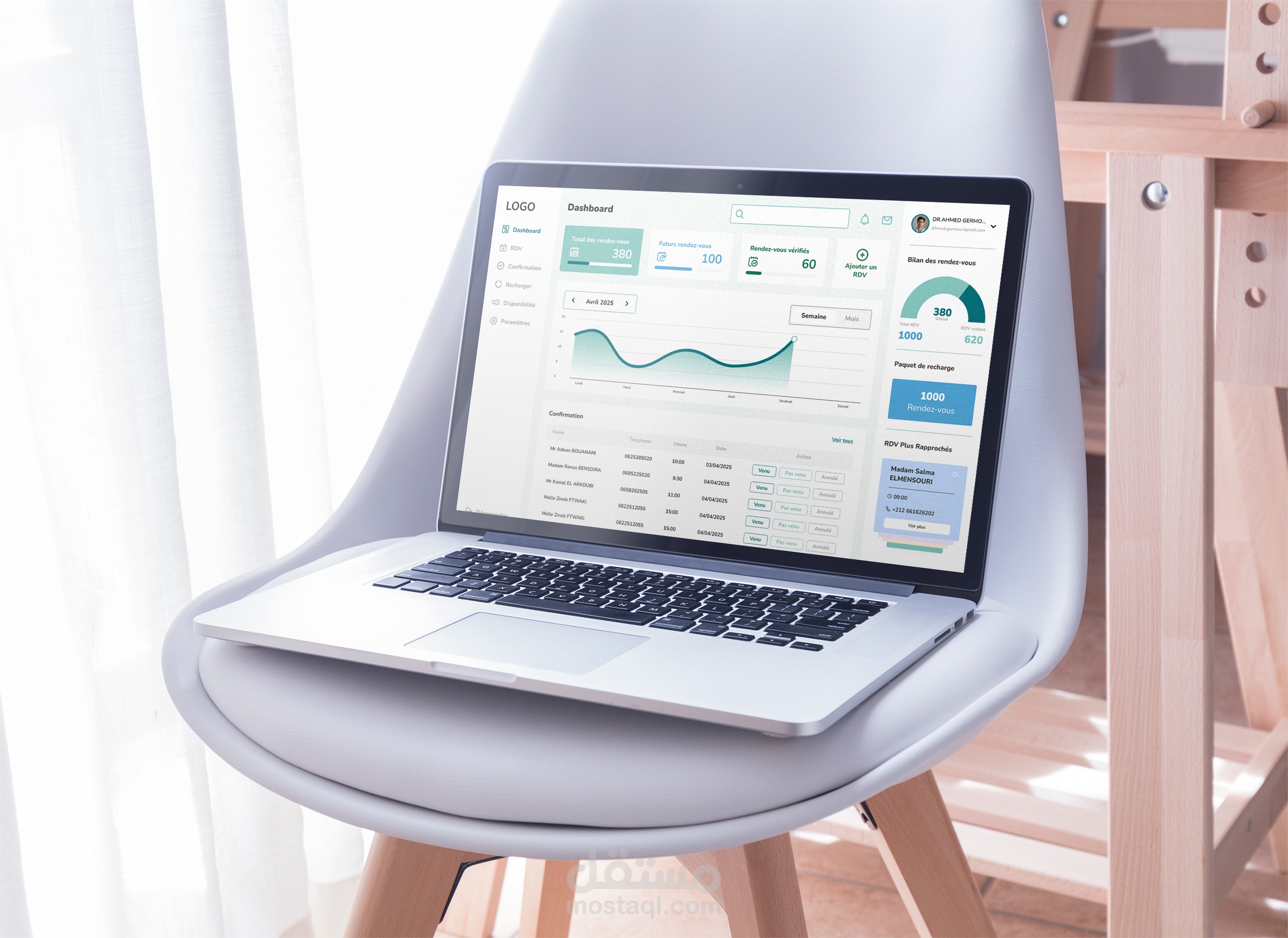 UI Designe for appointments