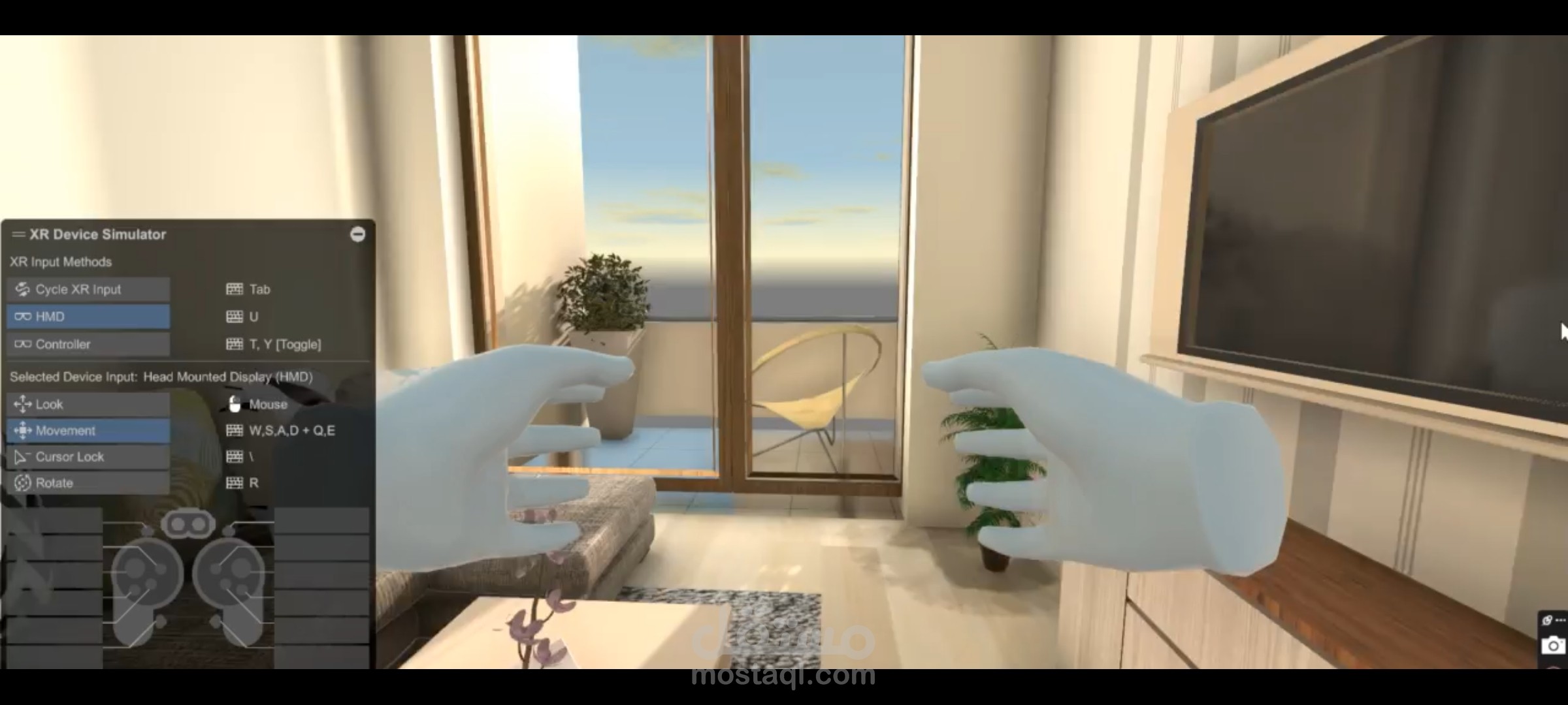 VR UI Design and Interior Design