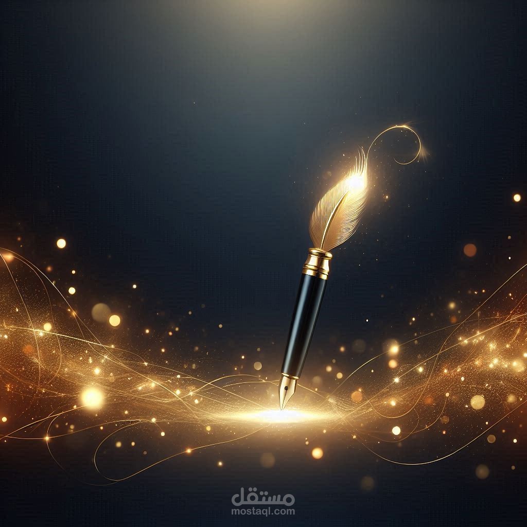 تصميم لوجو لشركة تعمل فى مجال الكتابة