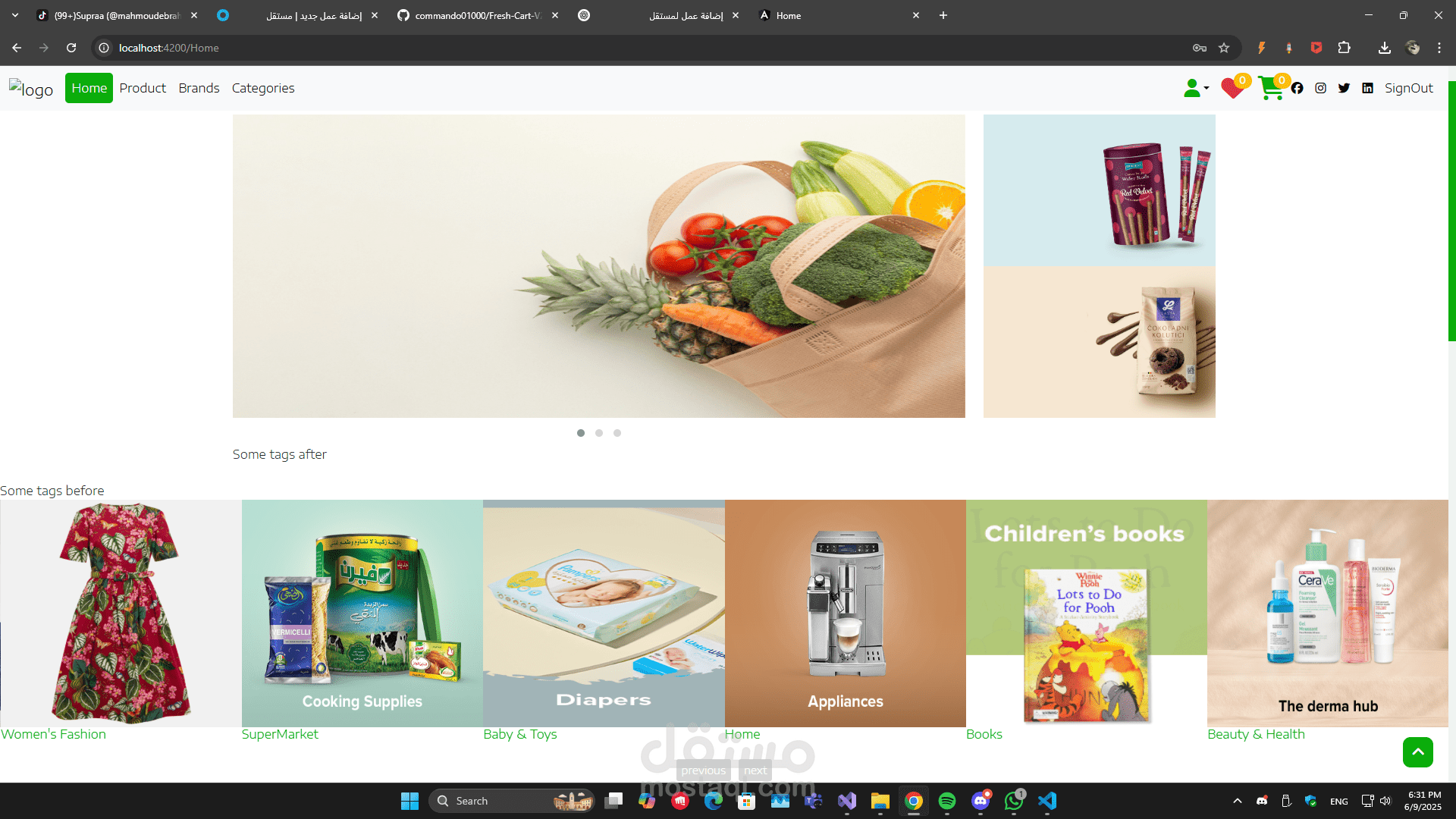 Fresh Cart E-Commerce App