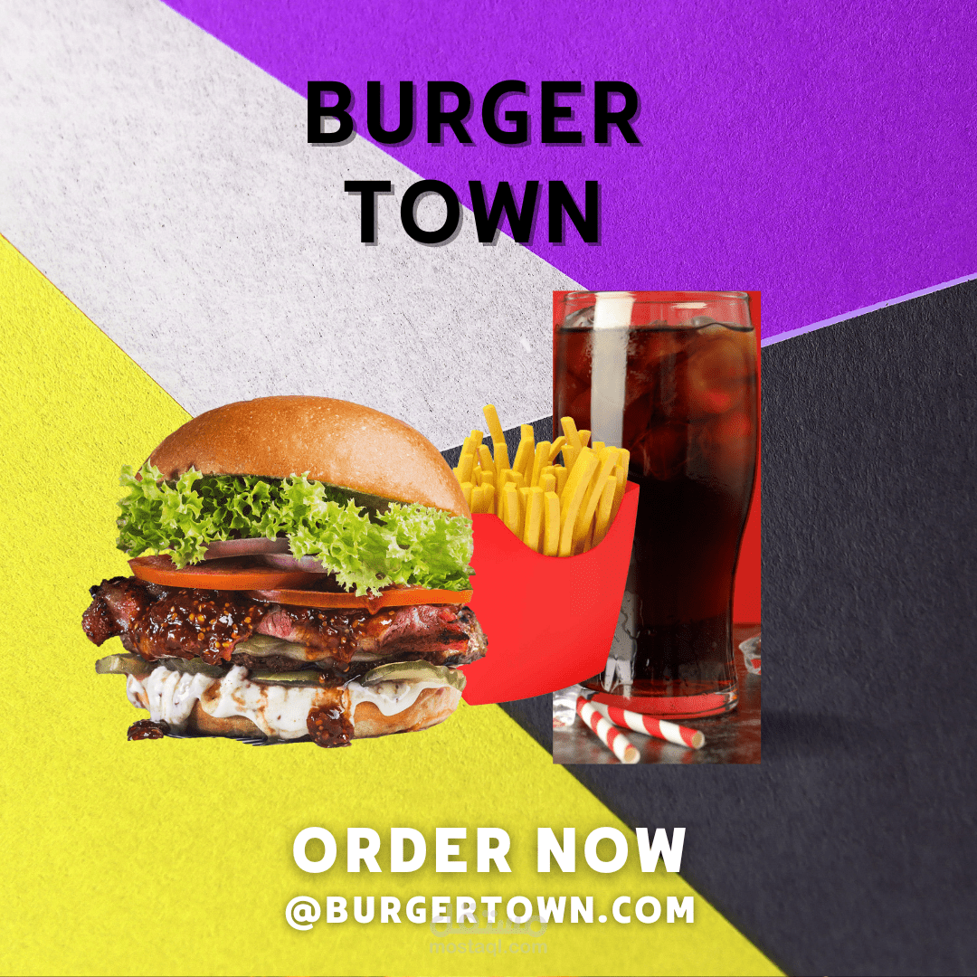 new burger restaurant advertisement