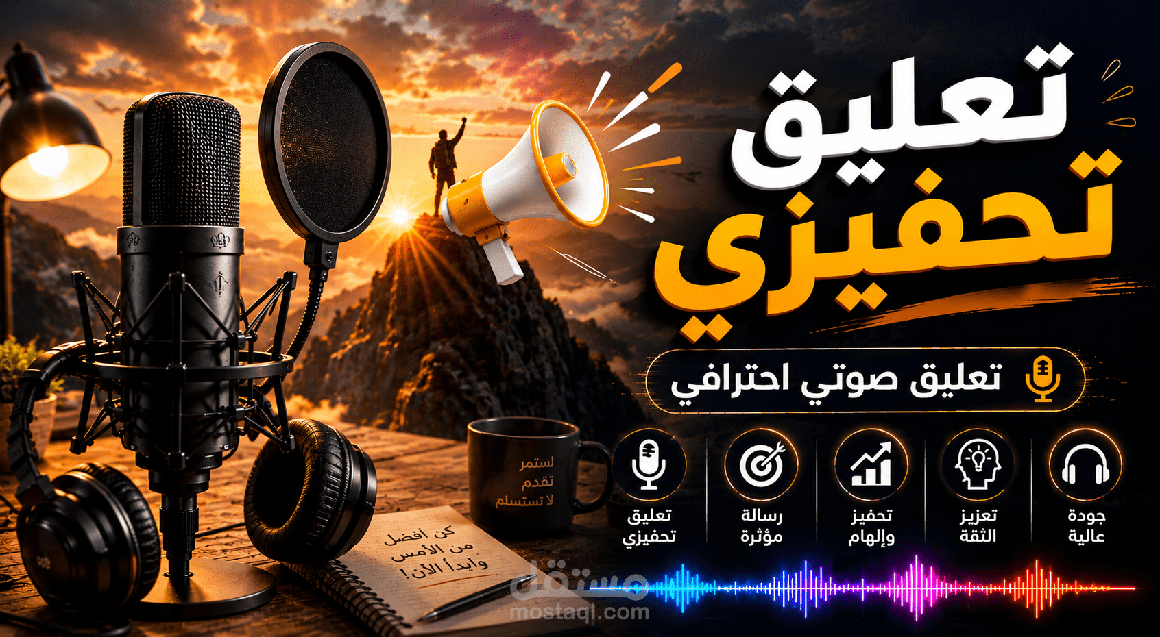 تعليق صوتي تحفيزي