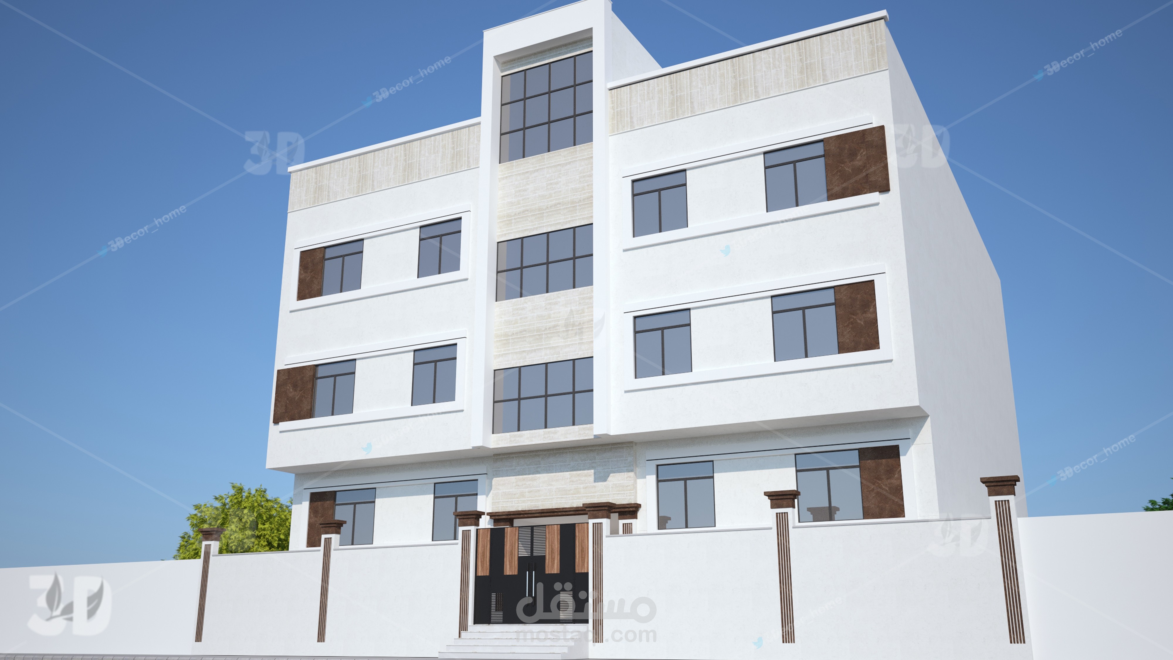 تصميم واجهة معمارية 3D Max