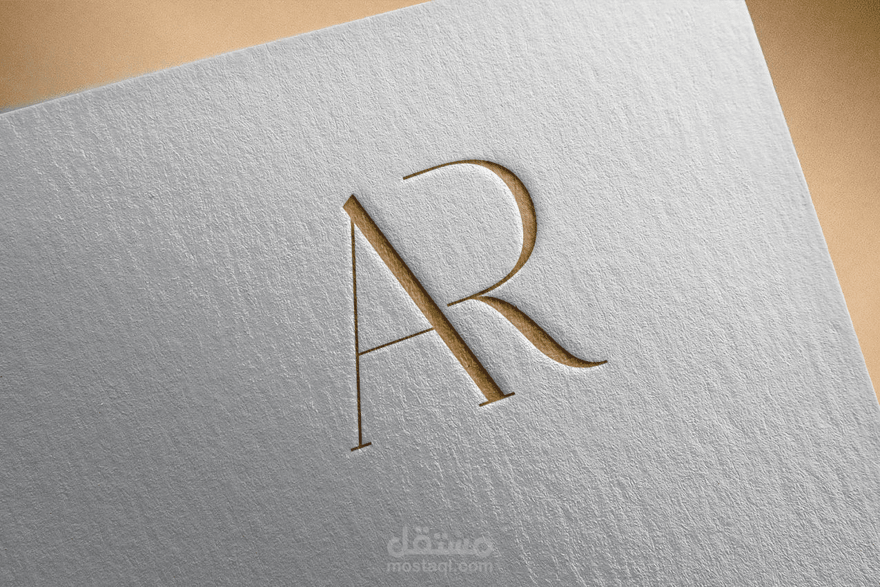تصميم شعار وعمل Mock up