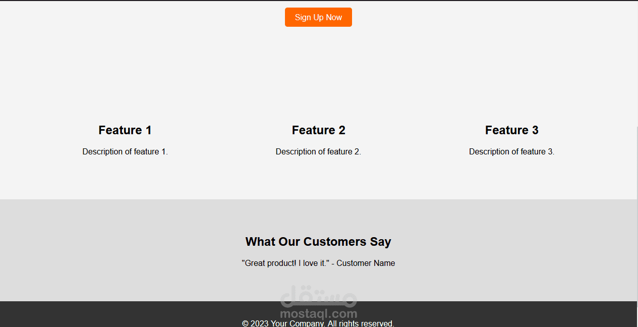 Simple Landing Page