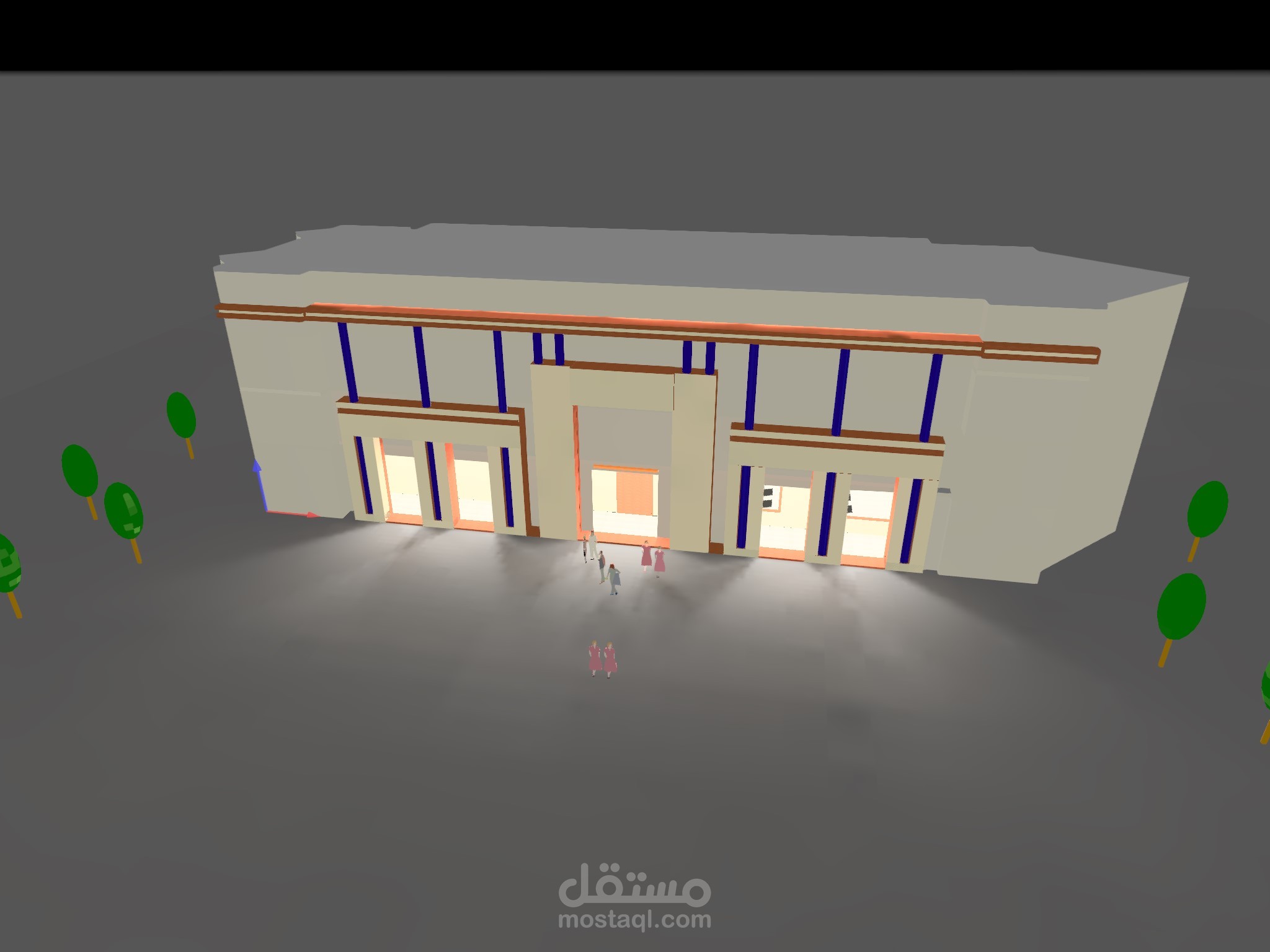 تصميم مبني ادارى باستخدام الدايلكس ايفو